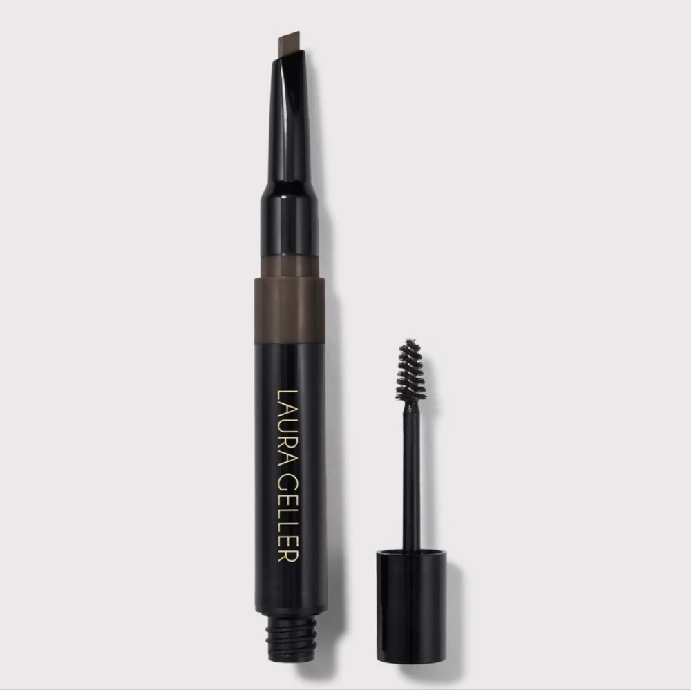 Laura Geller Sculpt-N-Stay Waterproof Brow Pencil & Gel: Dark Brown, NIB